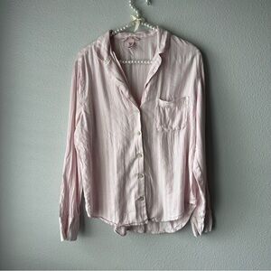 PINK Victoria's Secret Pink Striped Pajama Top